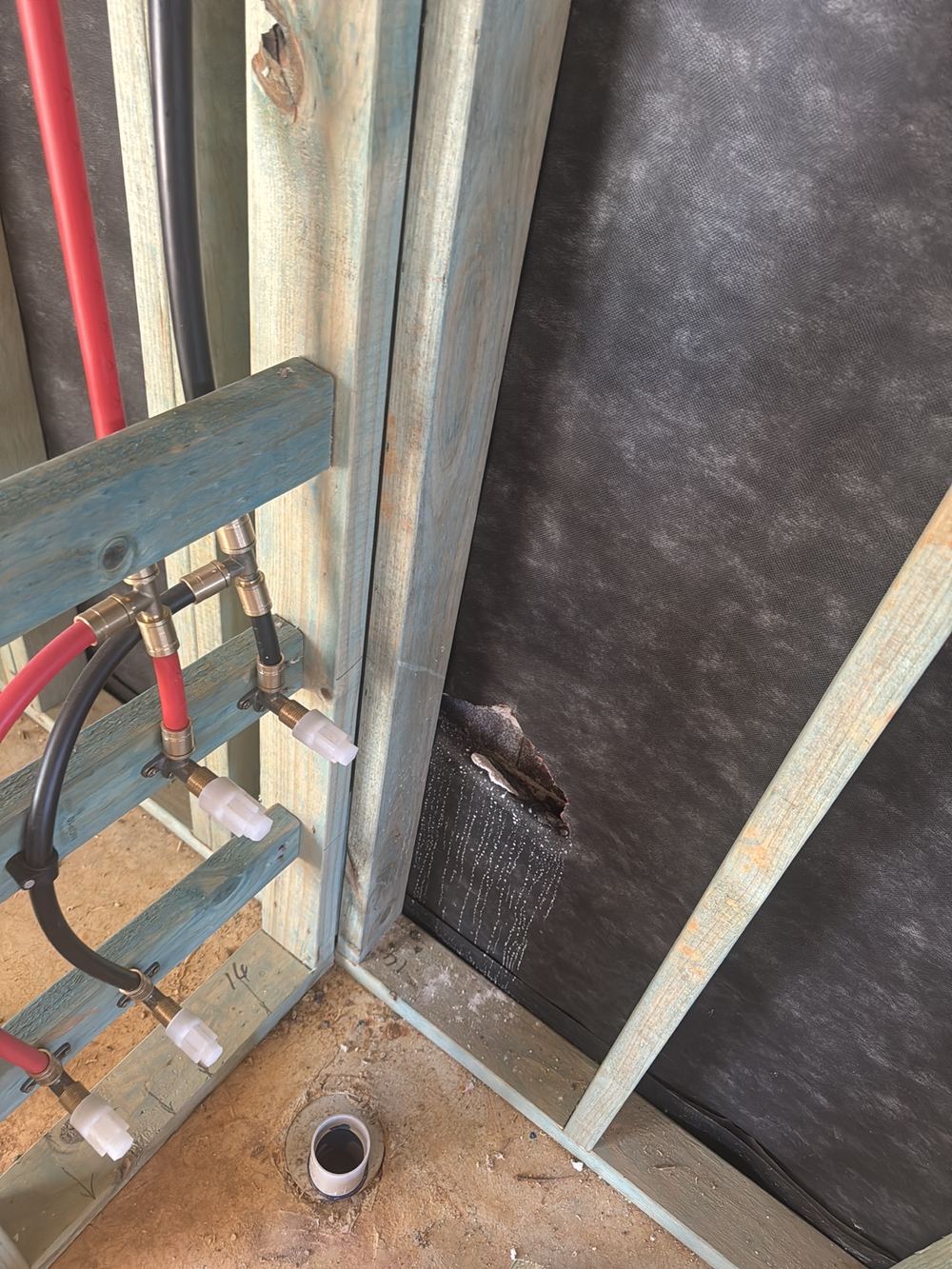 Sarking torn open beneath the roof at lock-up, found during a lock-up inspection in Rouse Hill